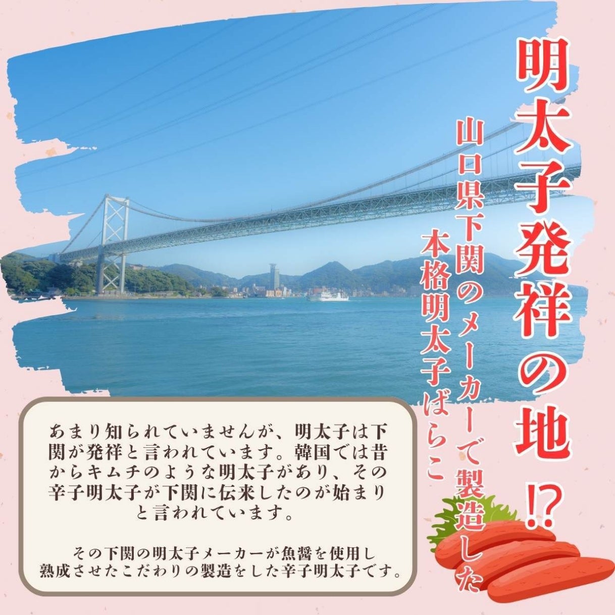 明太子ばらこスティック 30本(30g×10本×3袋)